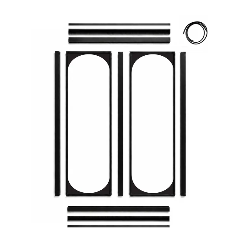 Verrière intérieure art déco Totem - Aluminium noir mat - 99 Déco