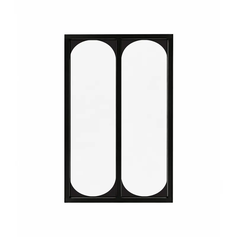 Verrière intérieure art déco Totem - Aluminium noir mat - 99 Déco