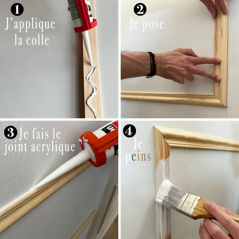 Moulure Chic Antoinette E en Bois pour Décor Moderne | 99Déco