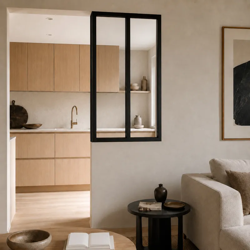 Kit de finition noir pour verrière intérieure aluminium | 99 Déco