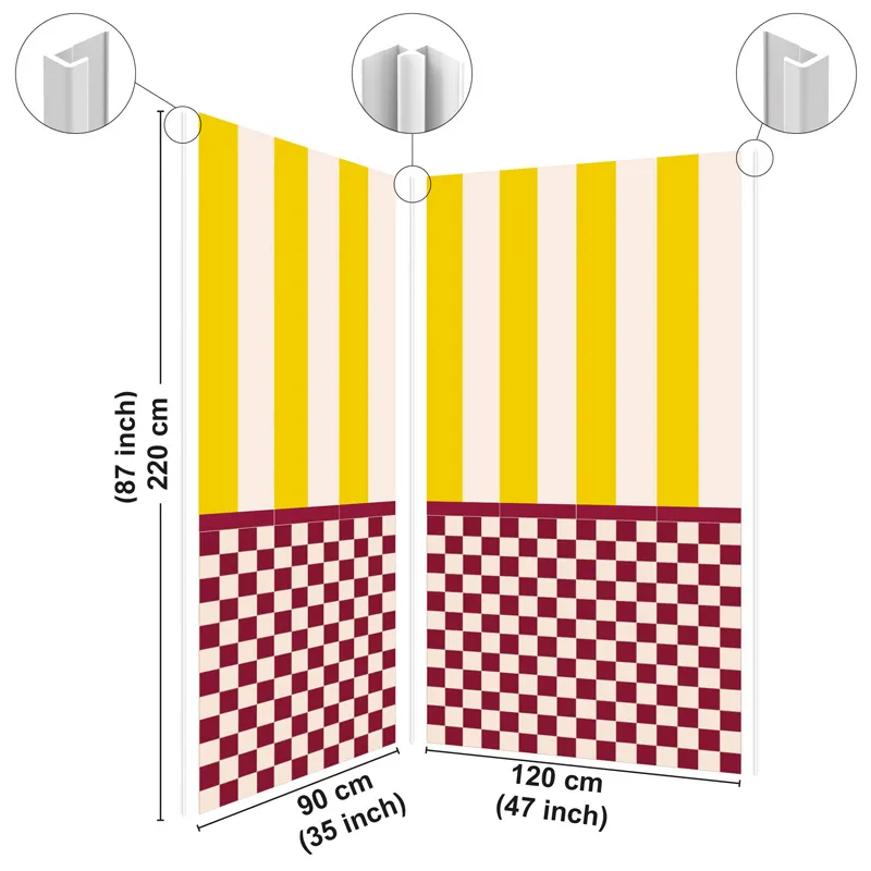 Panneau mural de douche Quadretti Bordeaux - Design damier | 99 Déco