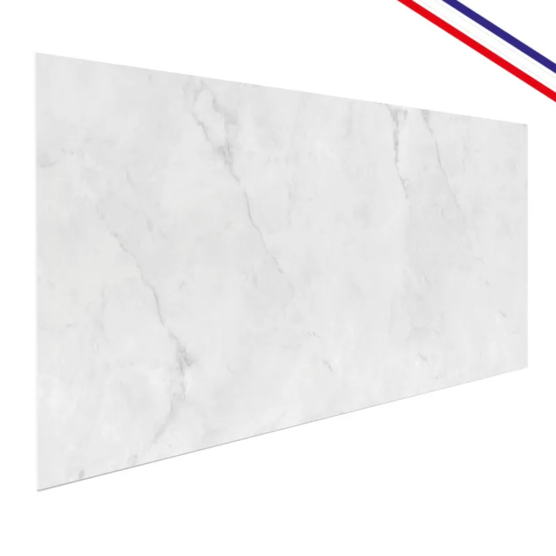 Crédence salle de bain Mabre Blanc en PVC et Aluminium – 99DECO