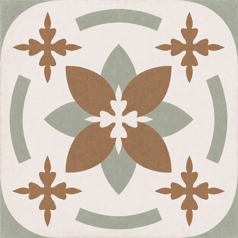 Crédence salle de bain Dahlia Ocre PVC et Aluminium – motif floral – 99DECO