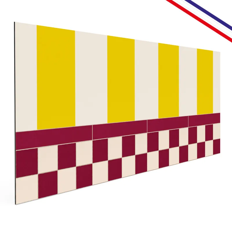 Crédence cuisine aluminium motif damier Quadretti | 99DECO