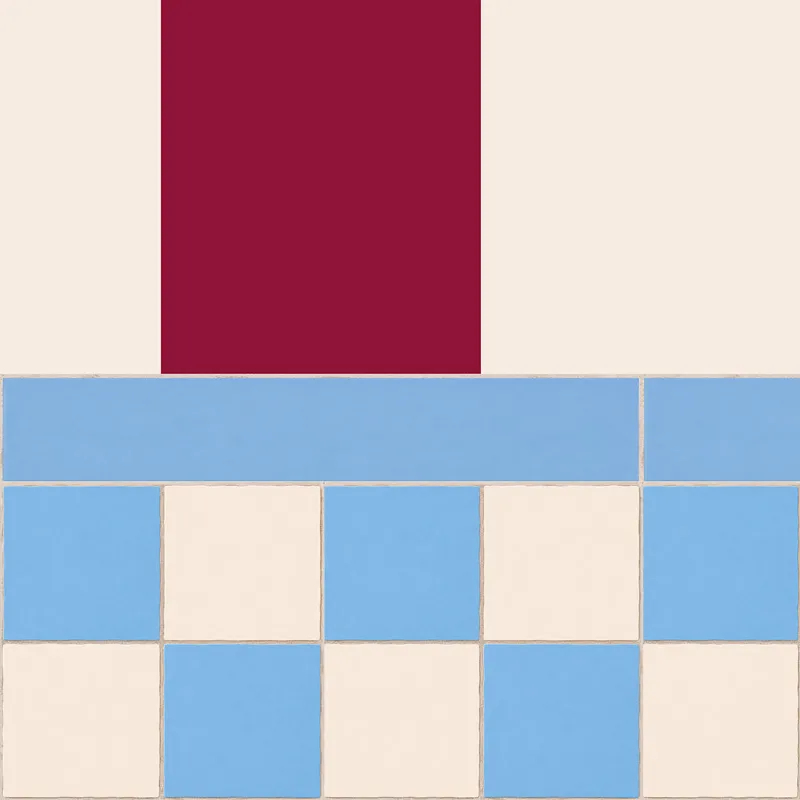 Crédence cuisine aluminium motif damier Quadretti | 99DECO