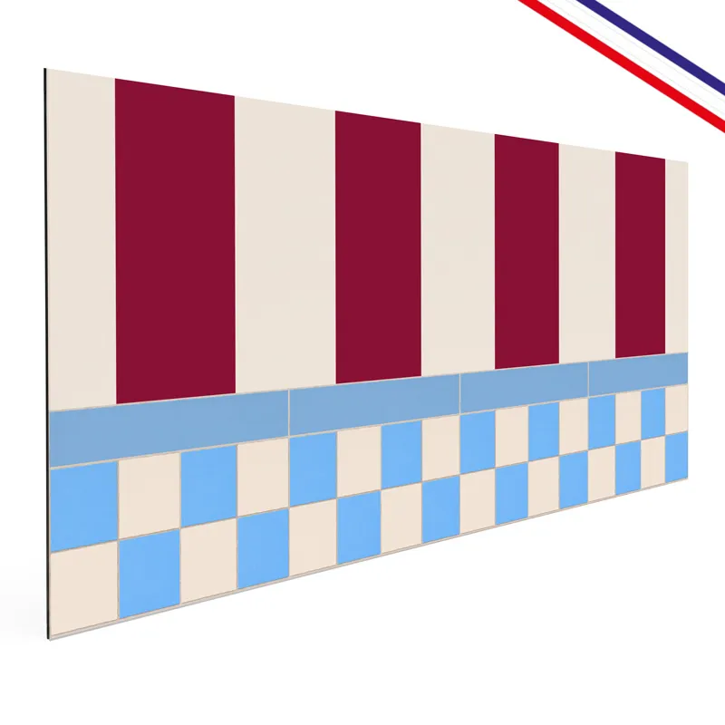 Crédence cuisine aluminium motif damier Quadretti | 99DECO