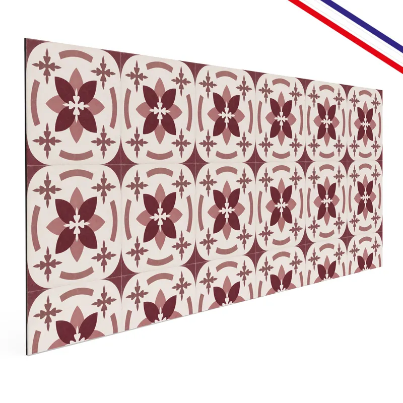 Crédence cuisine aluminium motif floral Dahlia | 99DECO