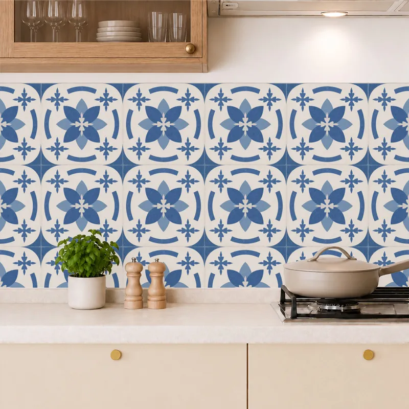 Crédence cuisine aluminium motif floral Dahlia | 99DECO