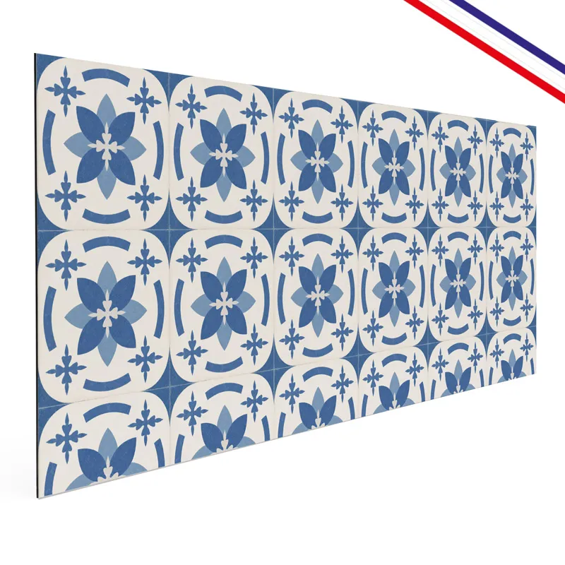 Crédence cuisine aluminium motif floral Dahlia | 99DECO