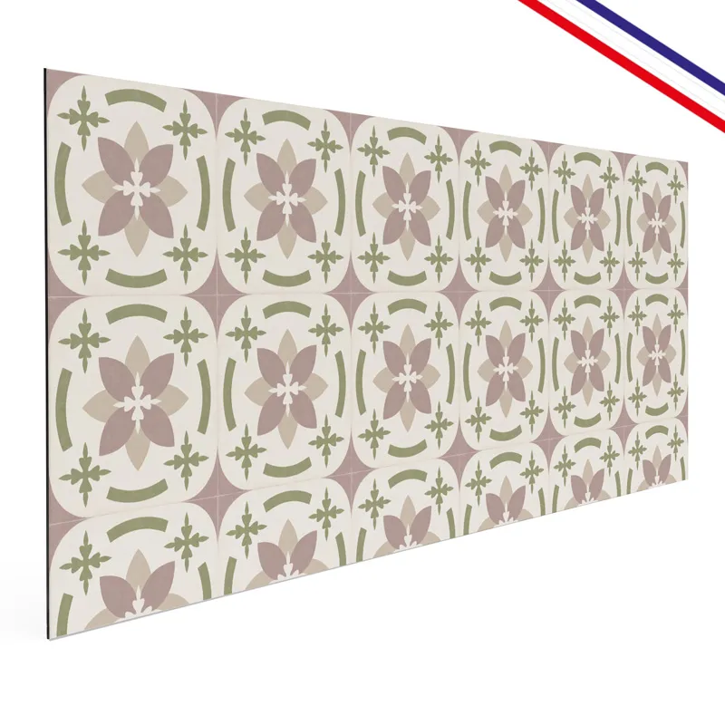 Crédence cuisine aluminium motif floral Dahlia | 99DECO