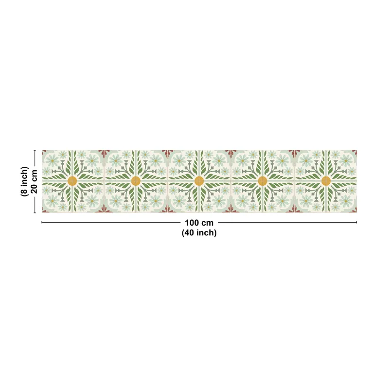 Crédence cuisine aluminium motif floral Corolle | 99DECO