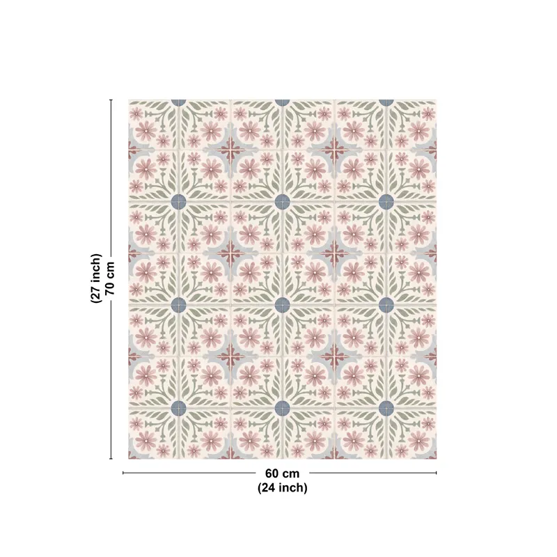 Crédence cuisine aluminium motif floral Corolle | 99DECO