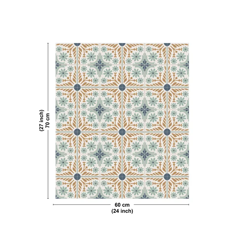 Crédence cuisine aluminium motif floral Corolle | 99DECO