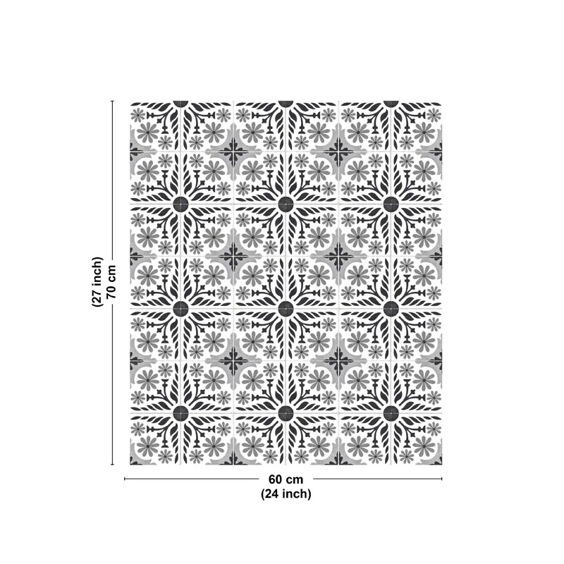 Crédence cuisine aluminium motif floral Corolle | 99DECO