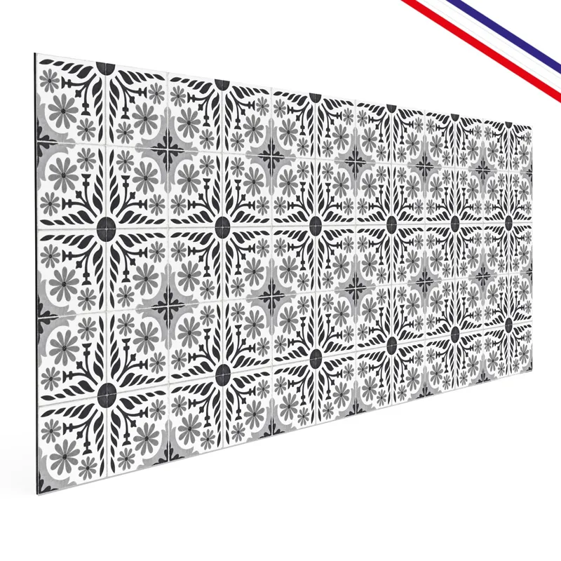 Crédence cuisine aluminium motif floral Corolle | 99DECO