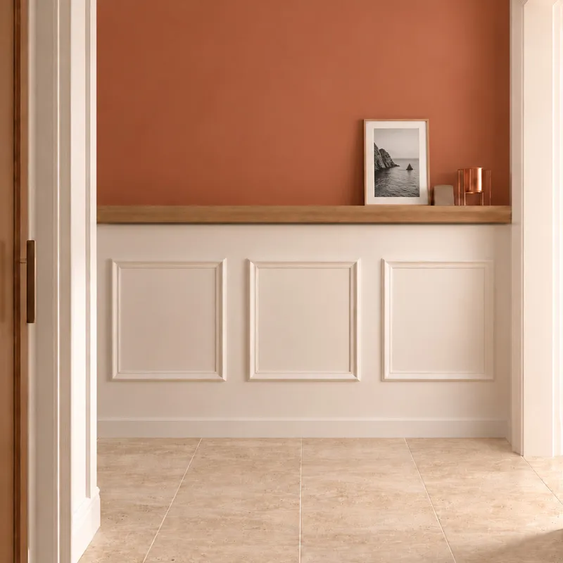 Pack moulures murales bois avec étagères Hélène C | 99 Déco