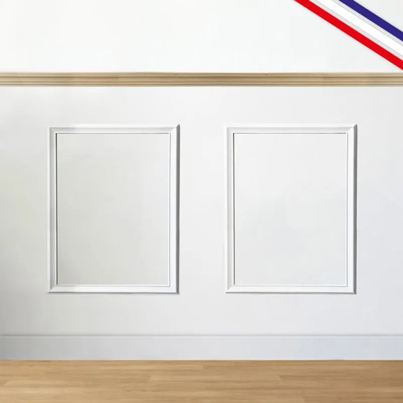 Pack moulures murales bois avec étagères Célestine D | 99 Déco