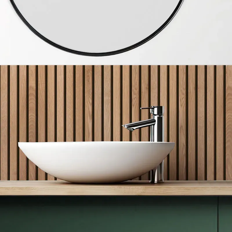 Pack panneaux de douche + crédence salle de bain Japandi Noir | 99 Déco