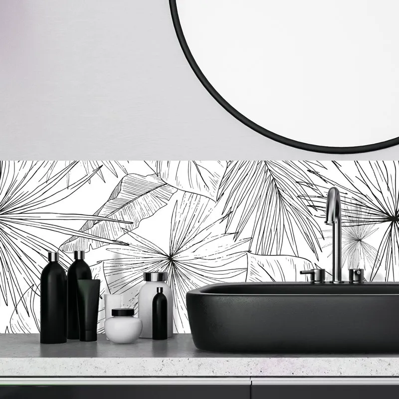 Pack panneaux de douche + crédence salle de bain Lamnar Noir | 99 Déco