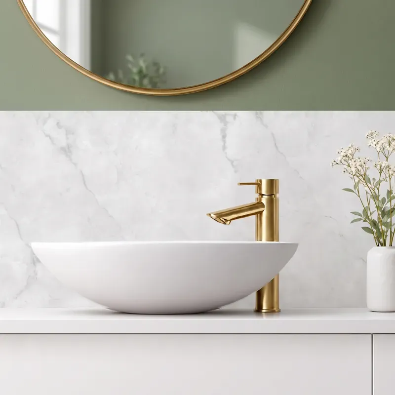 Pack panneaux de douche + crédence salle de bain Marbre Blanc | 99 Déco