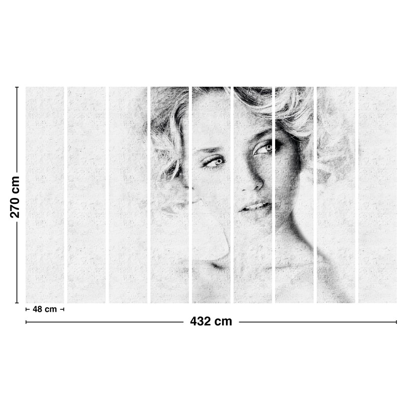 Fresque style industriel composée de 7 lés pour couvrir votre mur jusqu'à 336cm de large Fresque style industriel composée de 7 lés pour couvrir votre mur jusqu'à 336cm de large