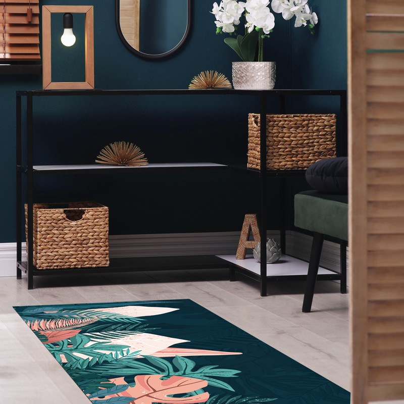 Pour compléter votre déco style bohème, misez sur ce tapis antidérapant Pour compléter votre déco style bohème, misez sur ce tapis antidérapant