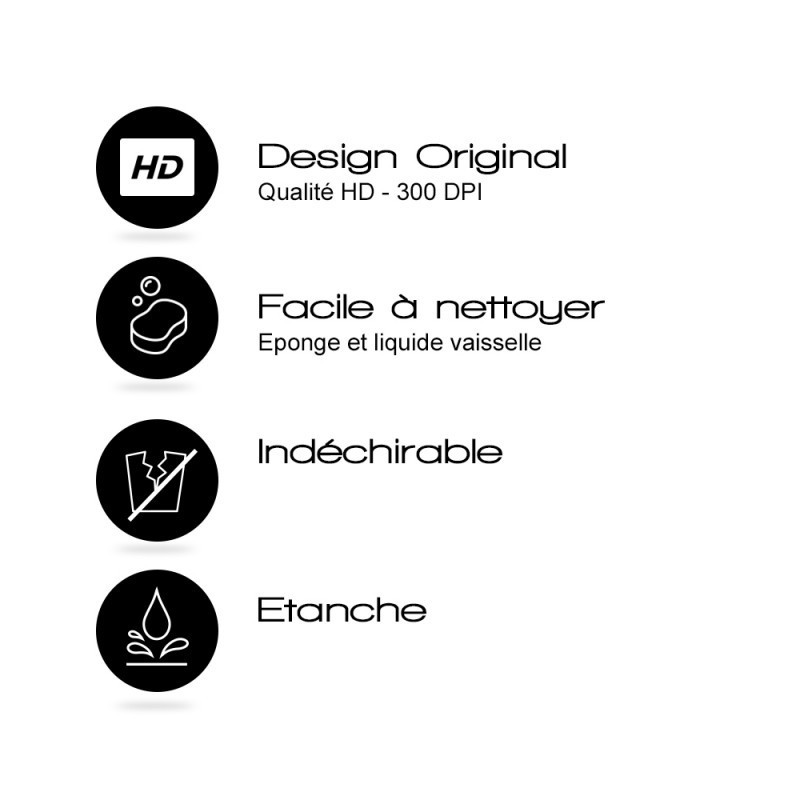 Set de table indéchirable et facile à nettoyer Set de table indéchirable et facile à nettoyer