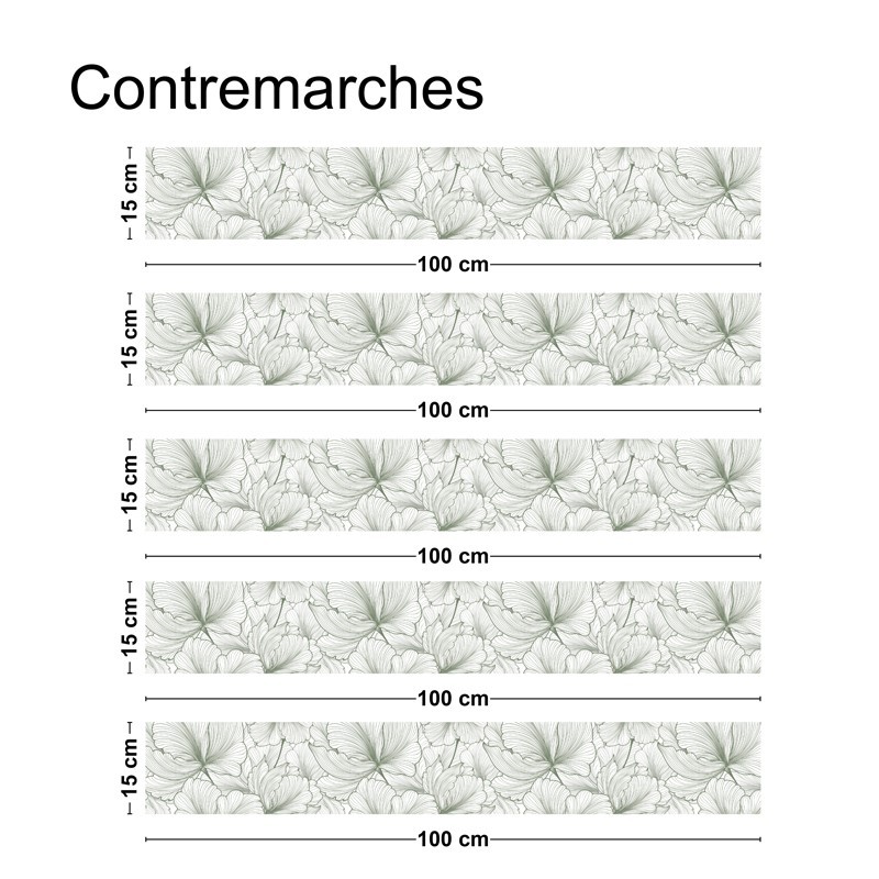 Contremarches décoratives et prêtes à coller. Contremarches décoratives et prêtes à coller.