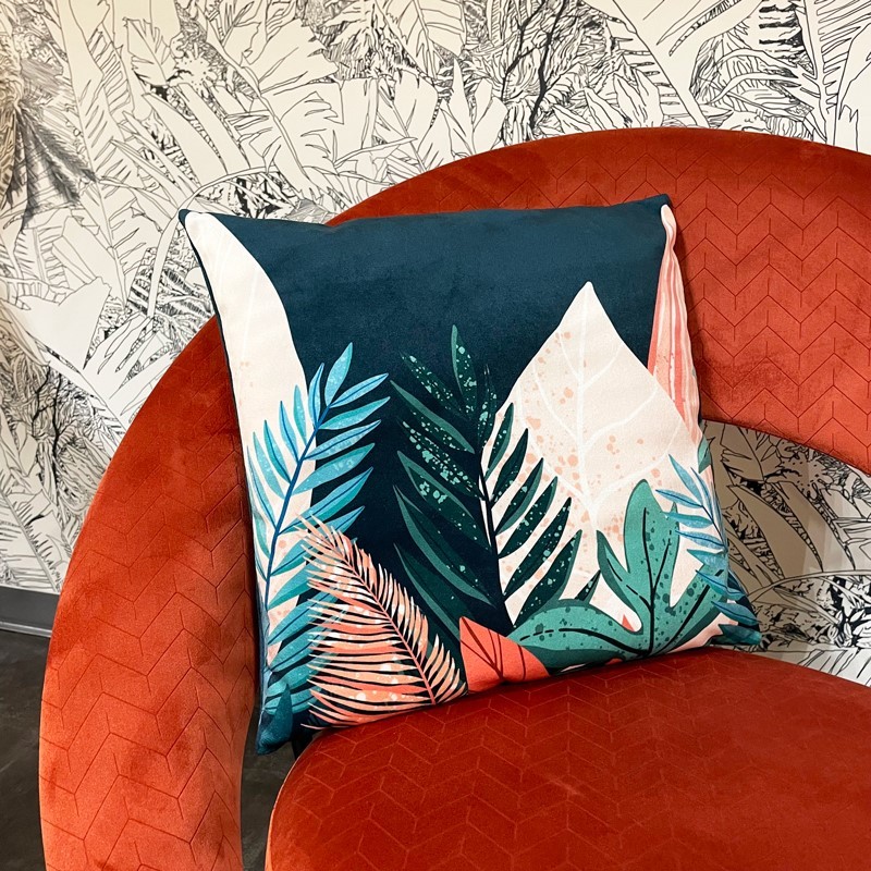 Ce coussin canapé au motif végétal est irrésistible Ce coussin canapé au motif végétal est irrésistible
