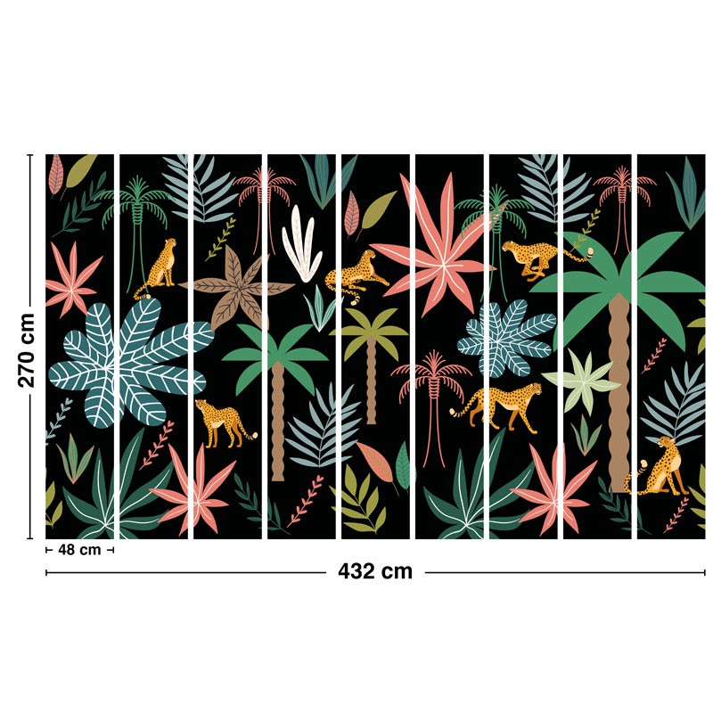 Papier peint jungle pour déco murale pétillante Papier peint jungle pour déco murale pétillante