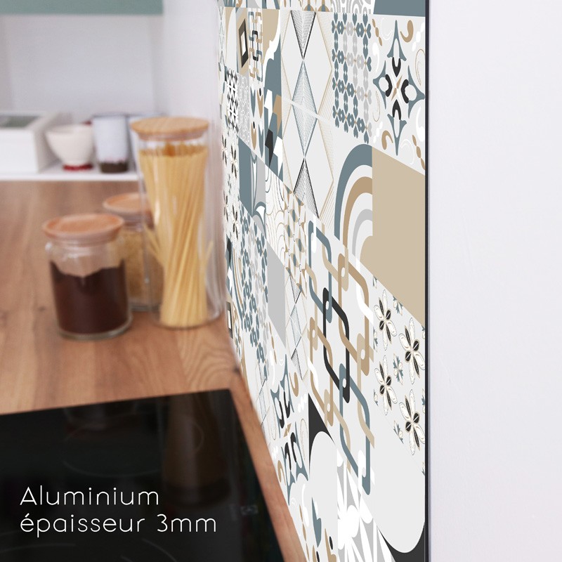 Crédence cuisine en aluminium épaisseur 3mm Crédence cuisine en aluminium épaisseur 3mm