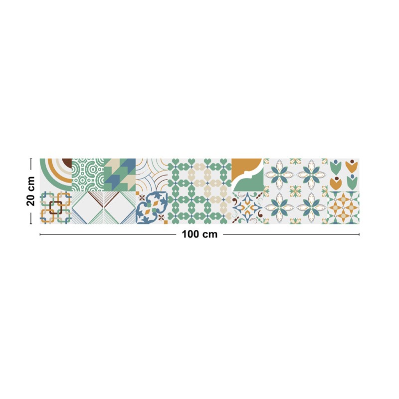 Bandeau adhésif motif carreaux de ciment Bandeau adhésif motif carreaux de ciment