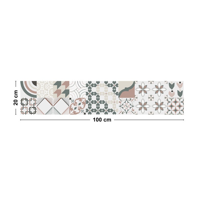 Bandeau adhésif motif carreaux de ciment Bandeau adhésif motif carreaux de ciment