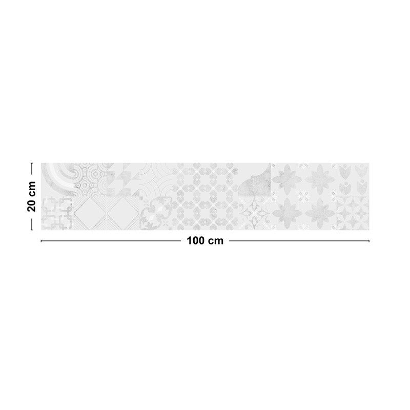 Bandeau adhésif carreaux de ciment usé Bandeau adhésif carreaux de ciment usé