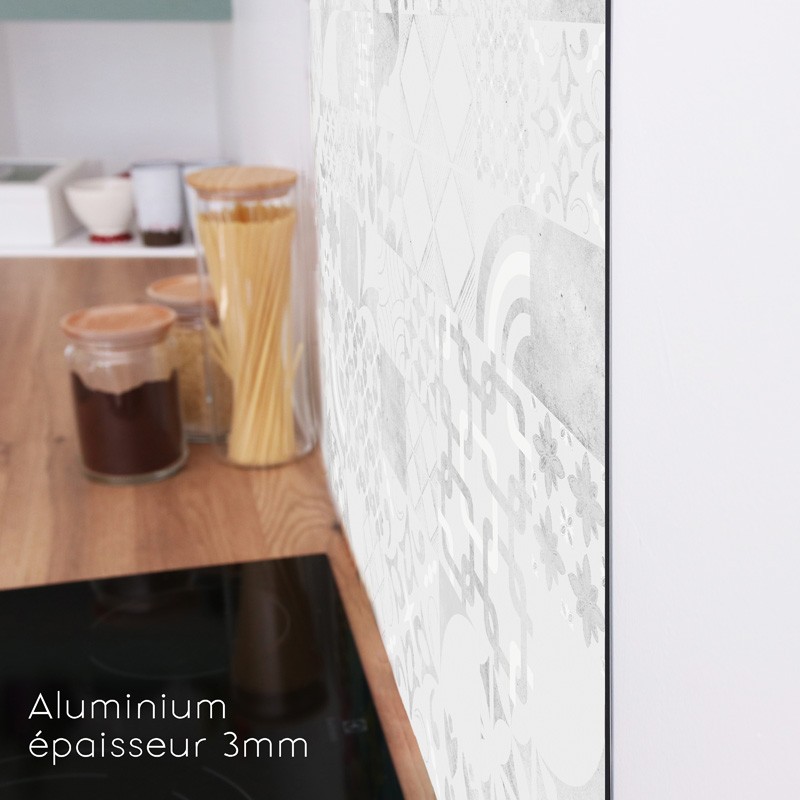 Crédence cuisine en aluminium épaisseur 3mm Crédence cuisine en aluminium épaisseur 3mm