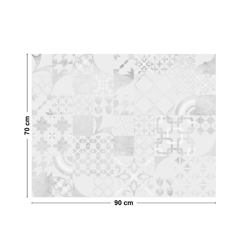 Fond de hotte adhésif carreaux de ciment