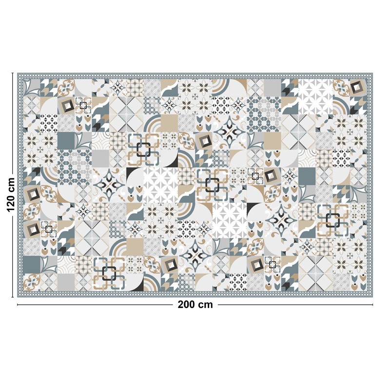 Tapis vinyle carreaux de ciment Tapis vinyle carreaux de ciment