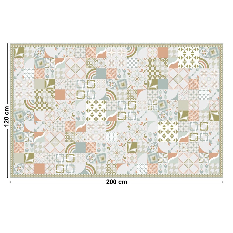 Tapis vinyle carreaux de ciment Tapis vinyle carreaux de ciment