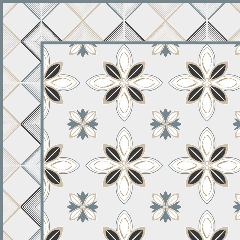 Tapis vinyle carreaux de ciment Tapis vinyle carreaux de ciment
