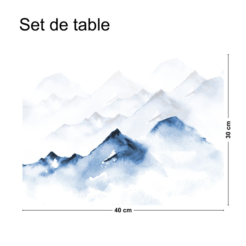 Set de table antidérapant aquarelle