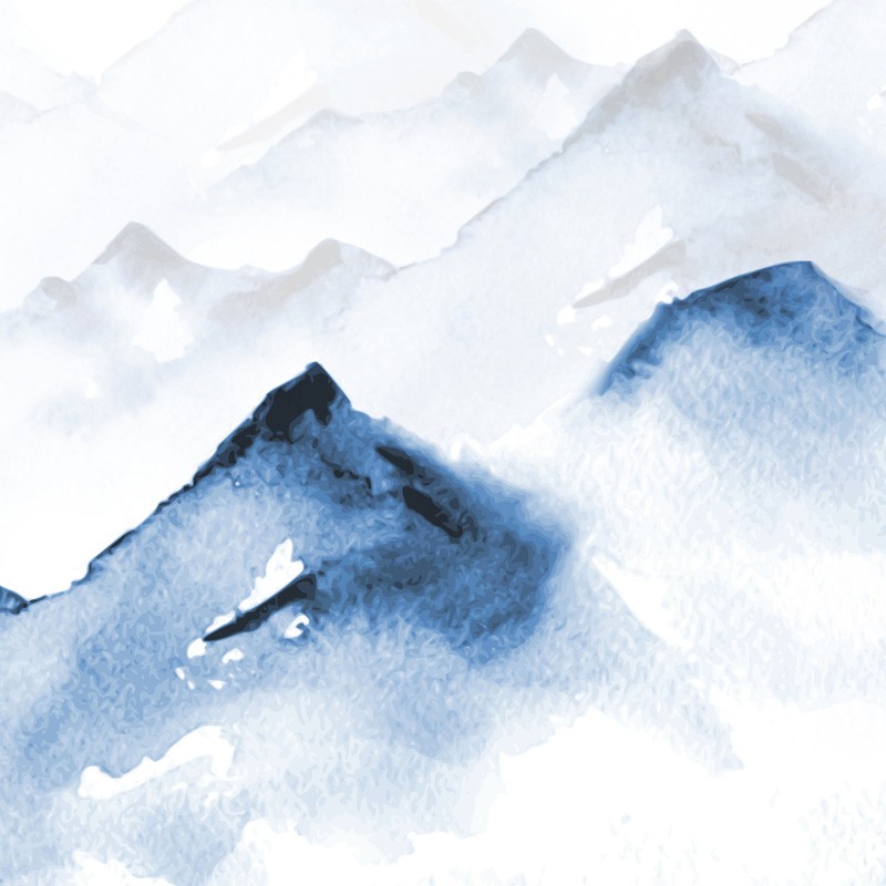 Set de table vinyle motif montagne Set de table vinyle motif montagne