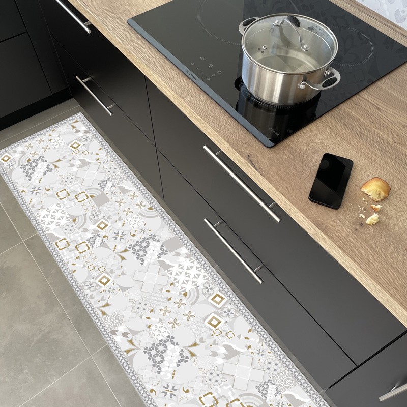 Tapis vinyle carreaux de ciment Tapis vinyle carreaux de ciment