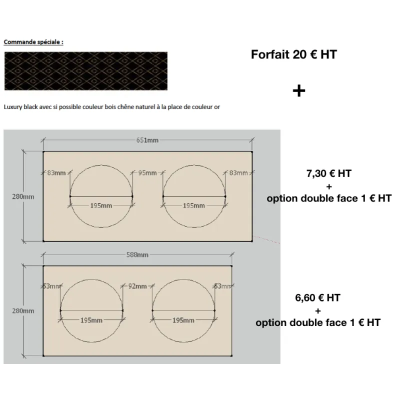 Commande sur-mesure Abrinimaux