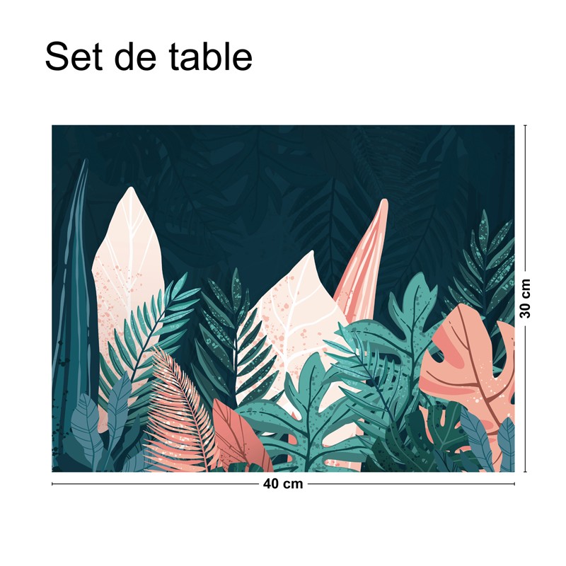 Set de table rectangulaire 30x40cm