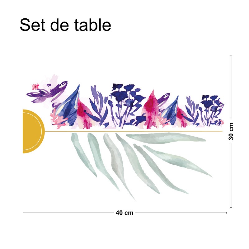 Set de table rectangulaire 30x40cm