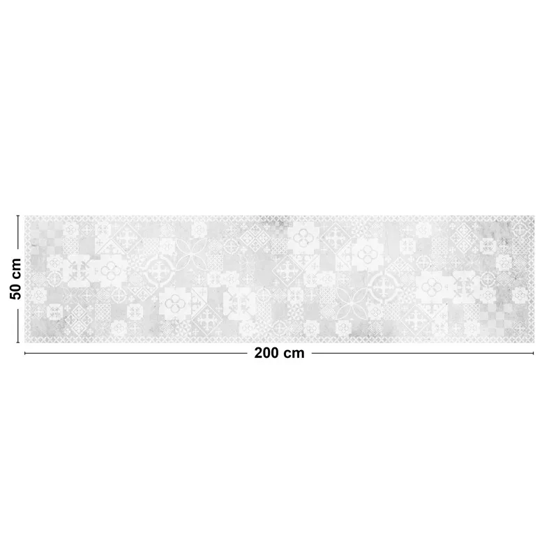 Tapis vinyle carreaux de ciment