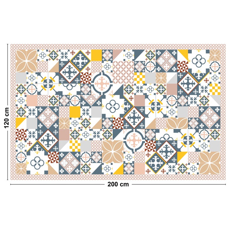 Tapis vinyle carreaux de ciment Tapis vinyle carreaux de ciment